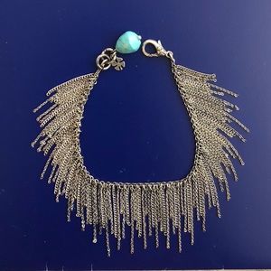 Lucky metal fringe bracelet